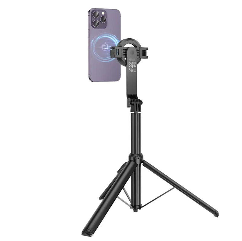 Hoco Bluetooth Selfie Stick With 1.5m Tripod Magnetic Phone Holder (K25) by techplus