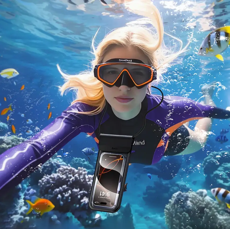 Triple Sealed Waterproof Phone Bag With IP68 Dry Pouch (HX53) by techplus