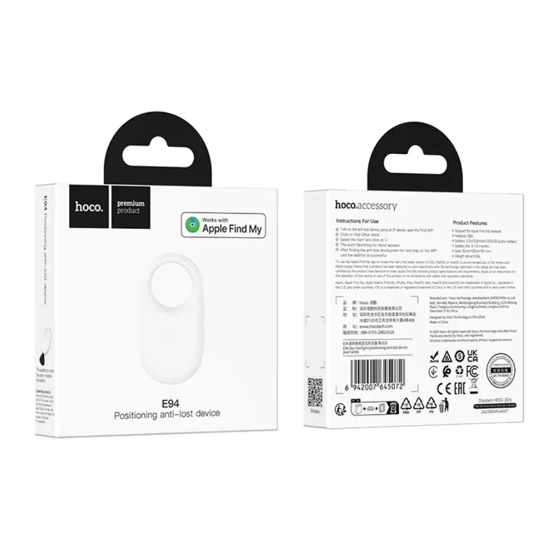 Smart Wireless Tracker Tag Apple Find My (E94) by techplus