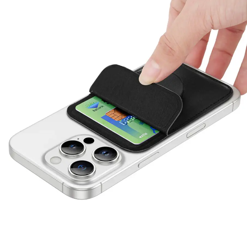 Hoco Magnetic Card Pocket Wallet Slim Phone Holder (GT6) by techplus