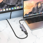 Hoco PD 100W USB-C Multi Function 6 in 1 Adapter Hub (HB28) by techplus