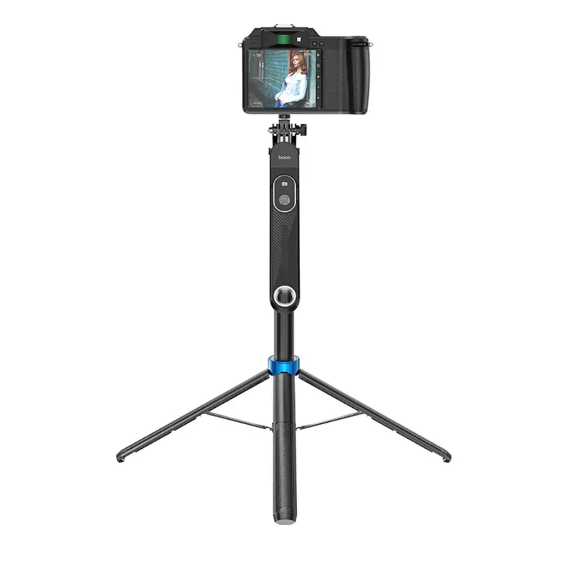 Hoco Premium Bluetooth Selfie Stick 1.75m Quadpod Stand (K22) by techplus