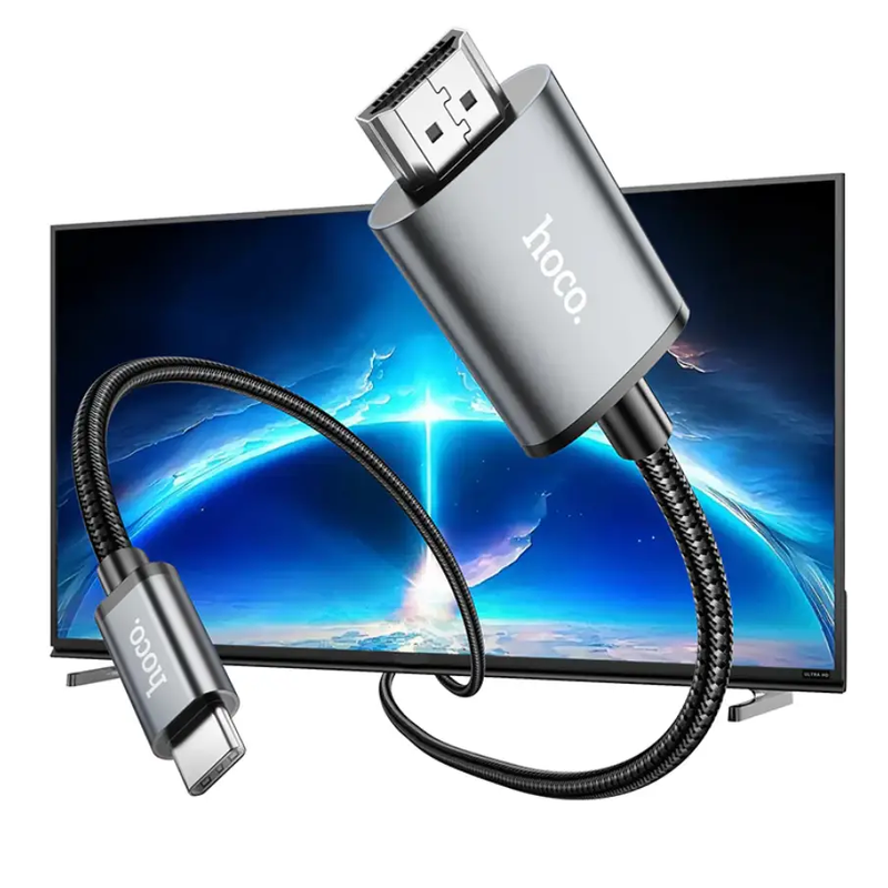 Hoco Type C to 4K HDMI Cable 2 Meter (UA27-C) by techplus