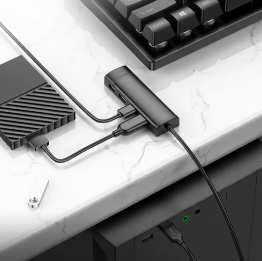 Hoco USB-C to USB-A 4 in 1 USB Expansion Hub 5Gbps (HB41) by techplus
