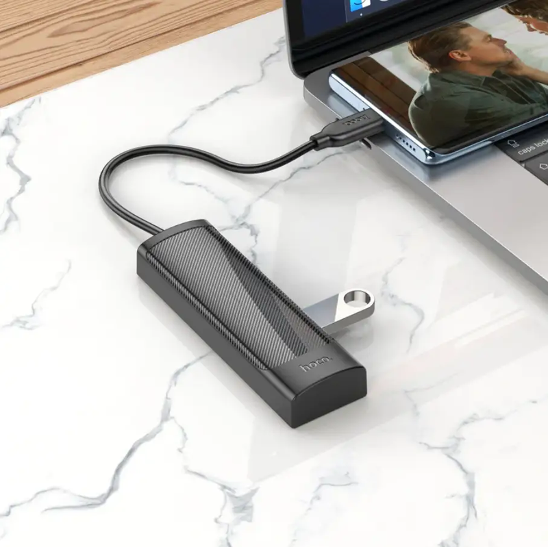 Hoco USB-C to USB-A 4 in 1 USB Expansion Hub 5Gbps (HB41) by techplus