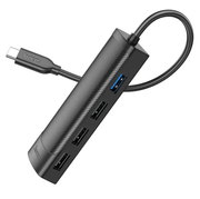 Hoco USB-C to USB-A 4 in 1 USB Expansion Hub 5Gbps (HB41) by techplus