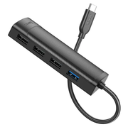 Hoco USB-C to USB-A 4 in 1 USB Expansion Hub 5Gbps (HB41) by techplus