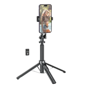 Hoco Premium 2 in 1 Selfie Stick With 1.37m QuadPod (K21) by techplus