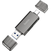 Hoco USB 3.0 Memory Card Reader USB-A USB-C Dual Plug (HB39) by techplus
