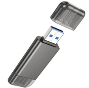 Hoco USB 3.0 Memory Card Reader USB-A USB-C Dual Plug (HB39) by techplus