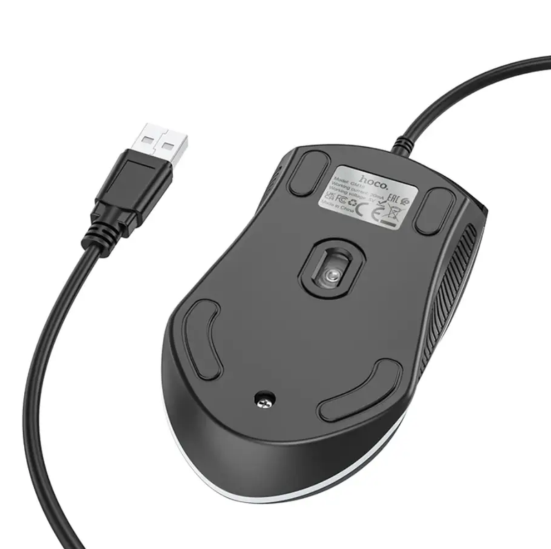 Hoco Wired Gaming Mouse RGB Ergonomic GM19 by techplus