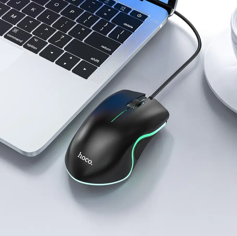 Hoco Wired Gaming Mouse RGB Ergonomic GM19 by techplus