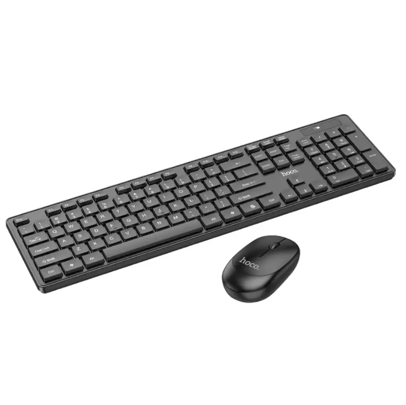Hoco Wireless Keyboard Mouse Combo With USB Receiver (GM17) by techplus