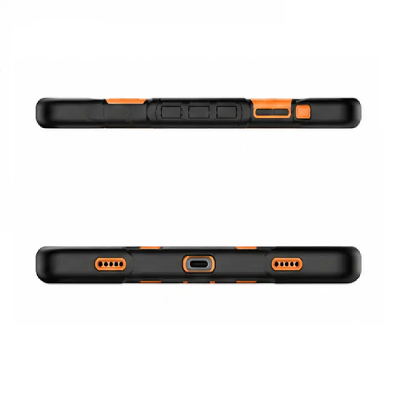 Samsung Galaxy Tab S10 FE Rugged Shockproof Case with Kickstand (Orange) by techplus