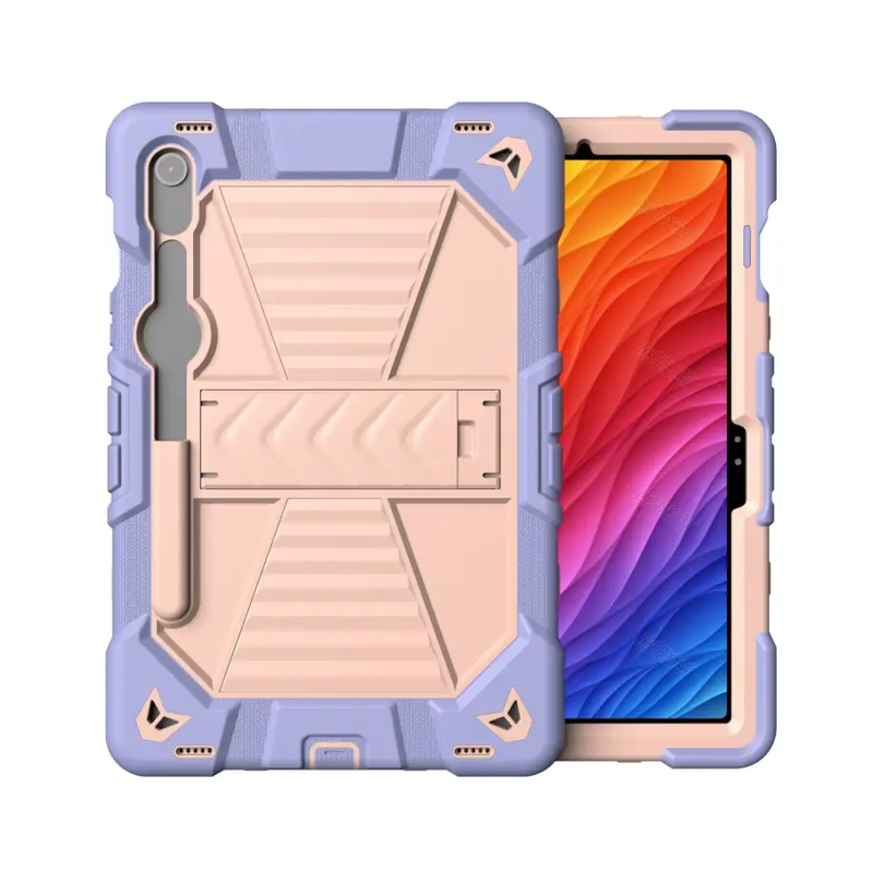 Samsung Galaxy Tab S9 Rugged Shockproof Case with Kickstand by techplus