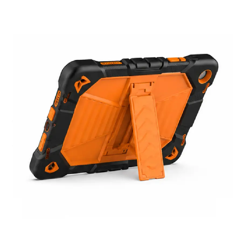 Samsung Galaxy Tab A9 Rugged Shockproof Case with Kickstand (Orange) by techplus