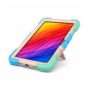 Samsung Galaxy Tab A11 Rugged Shockproof Case with Kickstand (Rainbow) by techplus