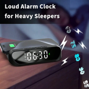 2-in-1 Multifunctional Wireless Charger with Alarm Clock 15W Fast Charging Stand by techplus