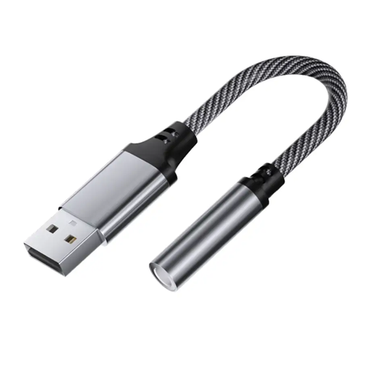 USB to 3.5mm Audio Adapter Cable for Car, Computer & Speaker (USB 3.5mm) by techplus