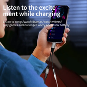Dual-Port USB-C Adapter Cable with PD Fast Charging & 2-in-1 Type-C Audio Support by techplus