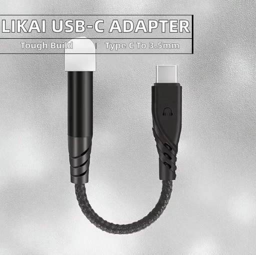 USB-C to 3.5mm Headphone Jack Adapter AUX Audio Cable for Car & iPhone by techplus