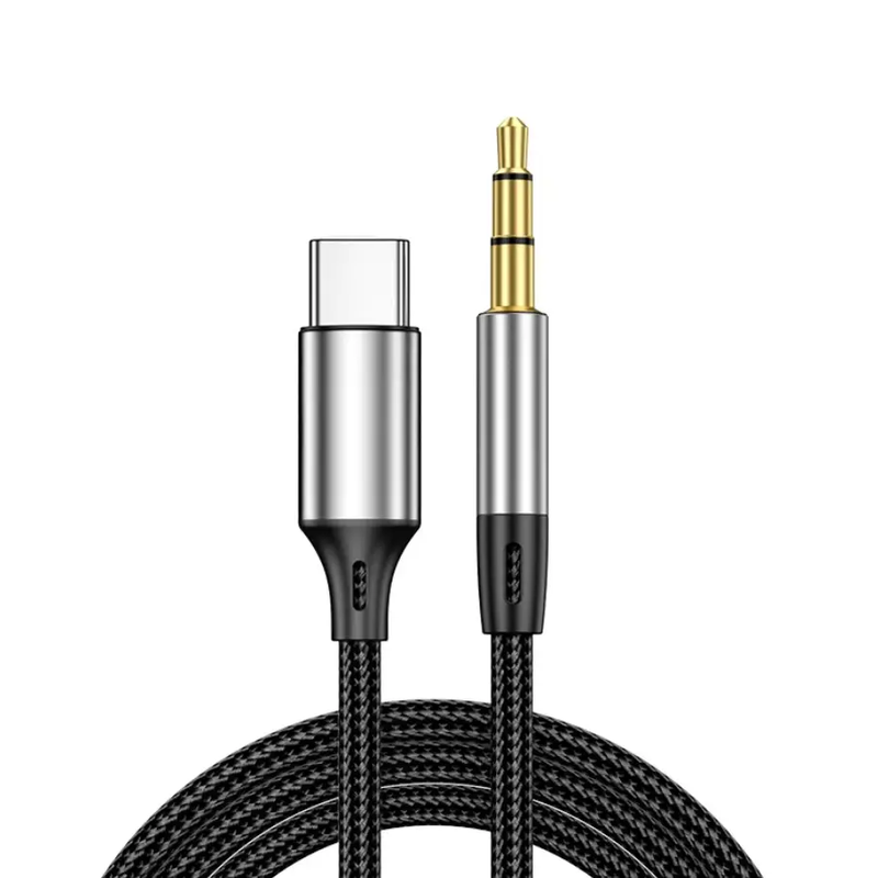 Type-C to 3.5mm Audio Conversion Cable for Huawei, Apple Car Headsets & AUX Audio by techplus