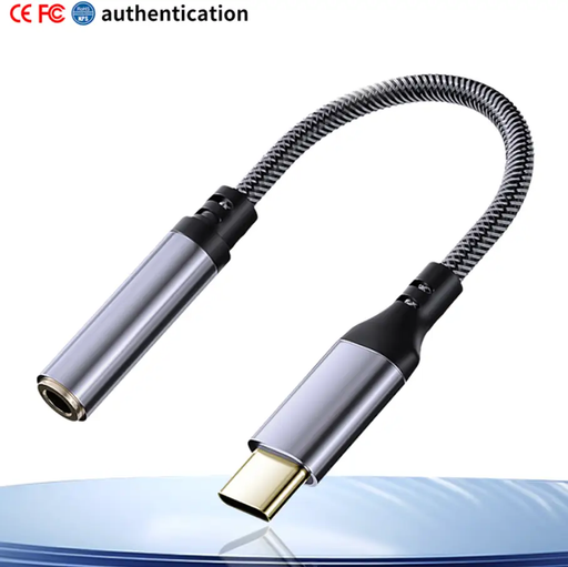 Type-C Headphone Jack Audio Adapter USB-C AUX Audio Converter by techplus