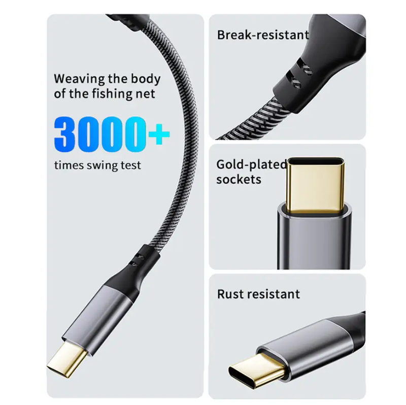 Type-C Headphone Jack Audio Adapter USB-C AUX Audio Converter by techplus