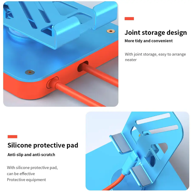 Adjustable 3-in-1 Nintendo Switch Stand USB-C Hub with 4K HDMI & 100W PD Charging by techplus