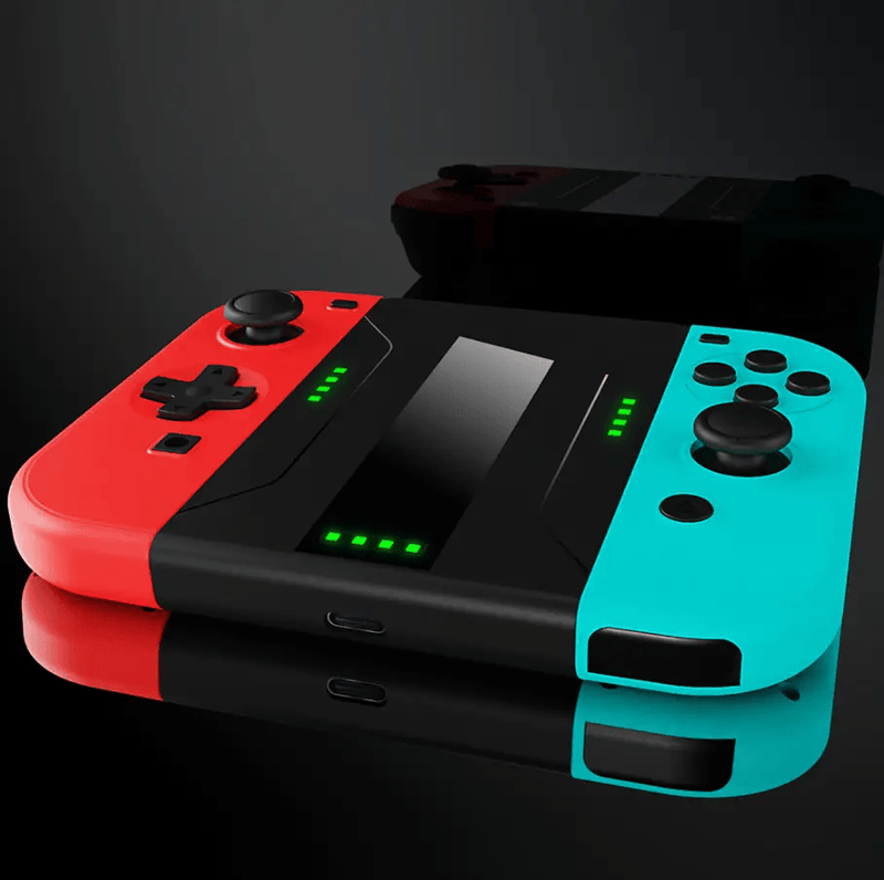 techplus Nintendo Switch OLED Joy Con Charging Grip With 2000mAh Battery Nintendo Switch OLED Joy Con Charging Grip 2000mAh