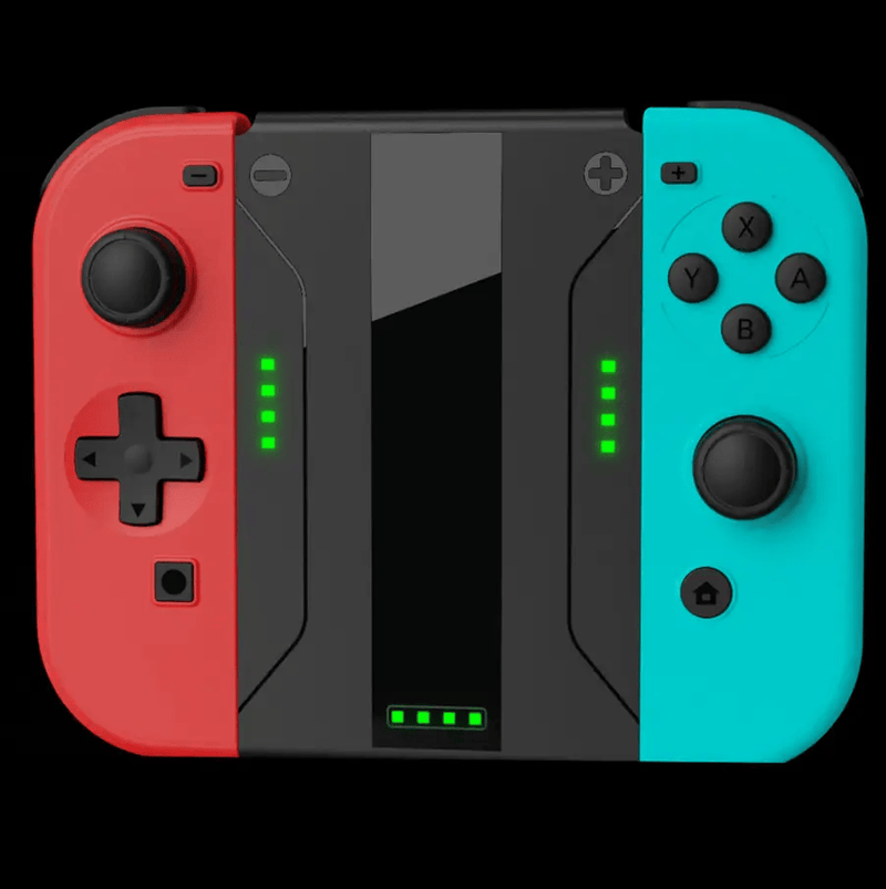 techplus Nintendo Switch OLED Joy Con Charging Grip With 2000mAh Battery Nintendo Switch OLED Joy Con Charging Grip 2000mAh
