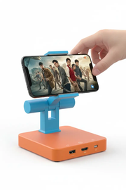 Adjustable 3-in-1 Nintendo Switch Stand USB-C Hub with 4K HDMI & 100W PD Charging by techplus