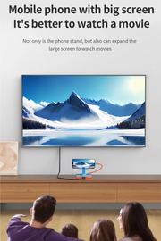 Adjustable 3-in-1 Nintendo Switch Stand USB-C Hub with 4K HDMI & 100W PD Charging by techplus