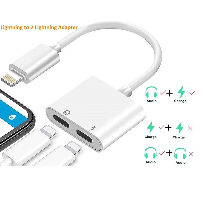 Vipfan Lightning to 2 x Lightning Adaptor (L09) by techplus
