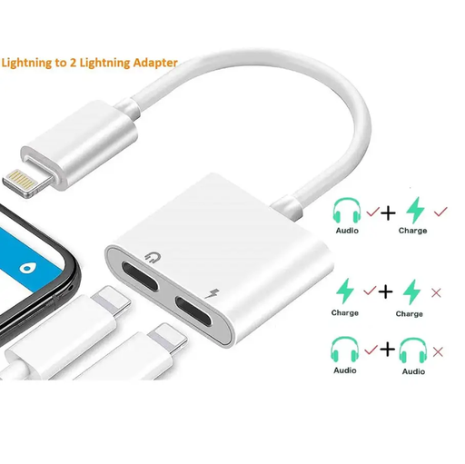 Vipfan Lightning to 2 x Lightning Adaptor (L09) by techplus