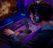 techplus L25 RGB Desktop Microphone Omnidirectional with One Key Mute for Gaming L25 RGB Desktop Microphone With One Key Mute TechPlus