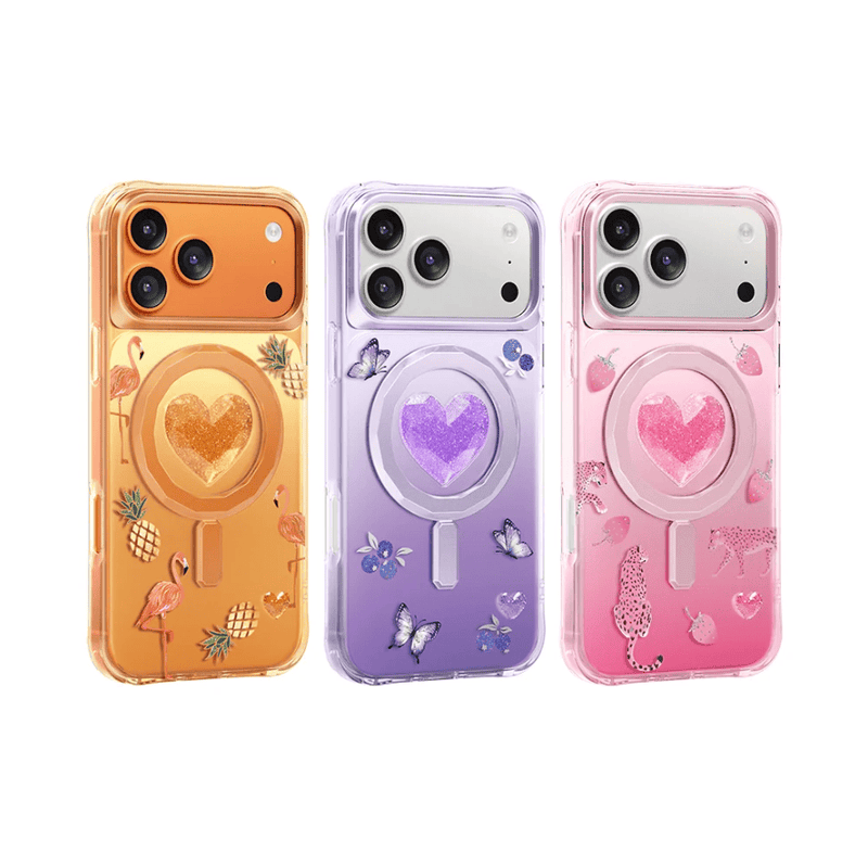 techplus Keephone 3D Heart Glitter Case for iPhone 18 Pro | MagSafe Compatible (Peachy) Keephone 3D Heart Glitter Case for iPhone 18 Pro | MagSafe Compatible (Peachy)