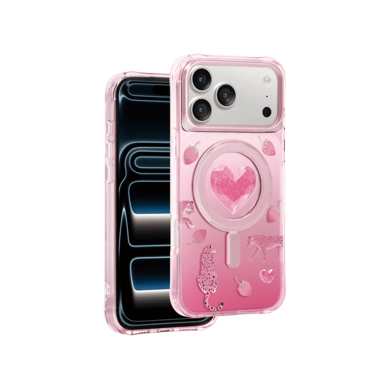 techplus Keephone Peachy 3D Heart Case for iPhone 17 Pro MagSafe Compatible Keephone Peachy 3D Heart Case for iPhone 17 Pro