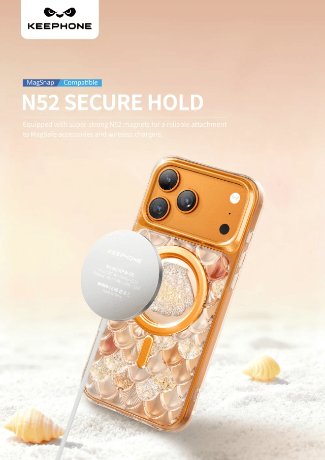 techplus Keephone Iceland Glitter MagSafe Case for iPhone 17 Pro Max 3D Diamond Keephone Iceland Glitter Case For iPhone 17 Pro Max