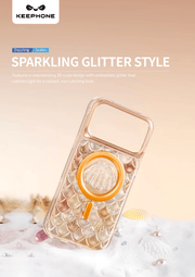 techplus Keephone Iceland Glitter MagSafe Case for iPhone 17 Pro Max 3D Diamond Keephone Iceland Glitter Case For iPhone 17 Pro Max