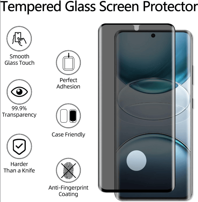 techplus Samsung Galaxy S21 Ultra Privacy Screen Protector 2 Pack 9H Anti Spy Samsung Galaxy S21 Ultra Privacy Screen Protector Pack