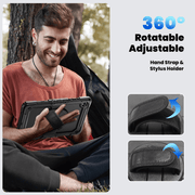 techplus Samsung Galaxy Tab A11+ Plus 11-inch Heavy Duty Rugged Shockproof Silicone Case With Front Screen Protector Samsung Galaxy Tab A11+ Plus 11-inch Heavy Duty Rugged Shockproof Silicone Case With Front Screen Protector