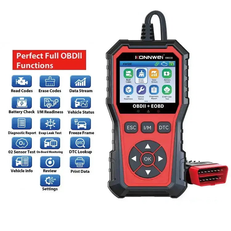 Car Diagnostic Scanner with Battery Test, Fault Code Reader & Real-Time Data Display by Habicare