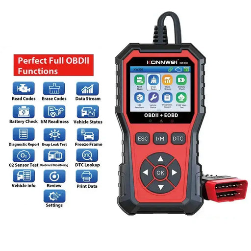 Car Diagnostic Scanner with Battery Test, Fault Code Reader & Real-Time Data Display by Habicare