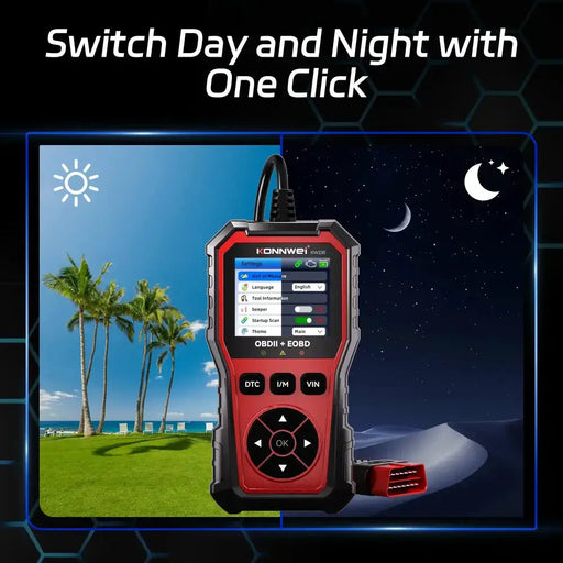 Car Diagnostic Scanner with Battery Test, Fault Code Reader & Real-Time Data Display by Habicare