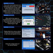 Car Diagnostic Scanner with Battery Test, Fault Code Reader & Real-Time Data Display by Habicare