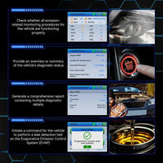 Car Diagnostic Scanner with Battery Test, Fault Code Reader & Real-Time Data Display by Habicare