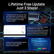 Car Diagnostic Scanner with Battery Test, Fault Code Reader & Real-Time Data Display by Habicare