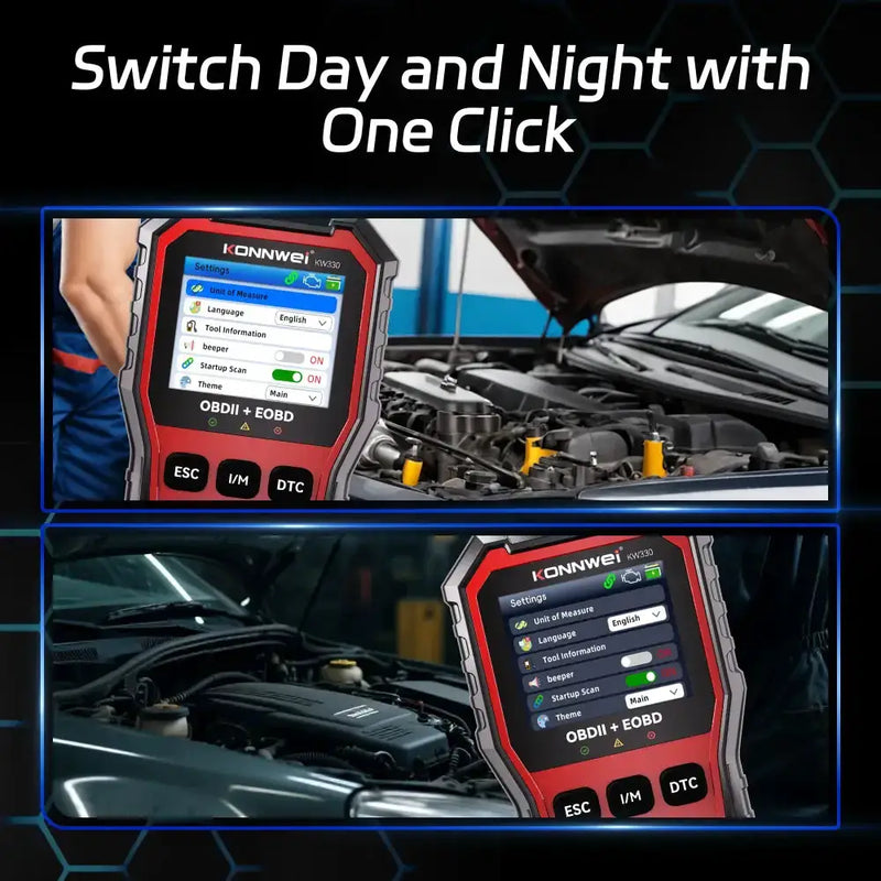 Car Diagnostic Scanner with Battery Test, Fault Code Reader & Real-Time Data Display by Habicare