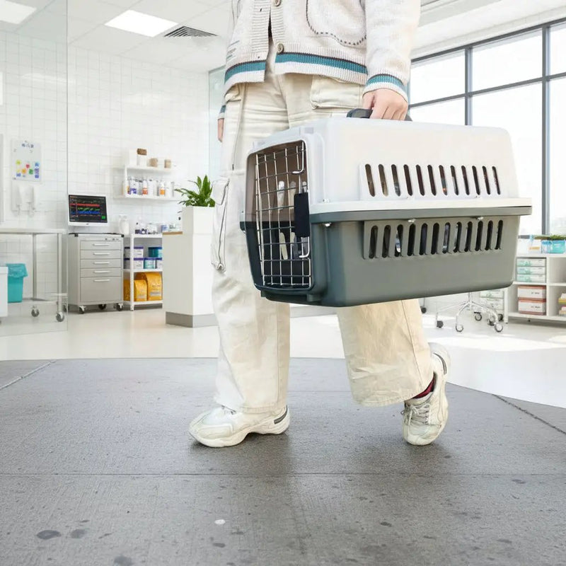 48cm Dog Cage Cat Cage Pet Travel Cage/Carrier by dealonline.co.nz
